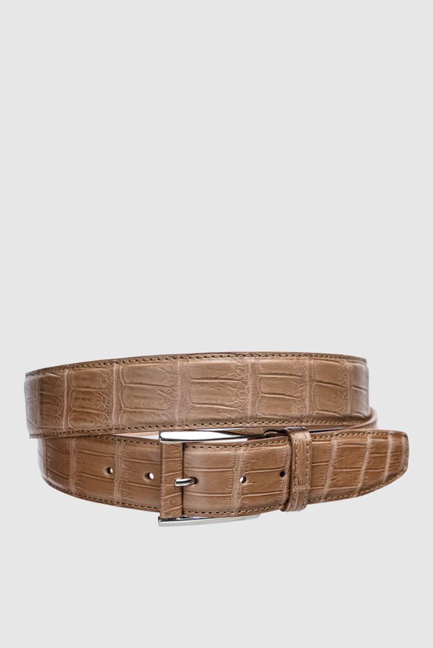 Cesare di Napoli man beige crocodile leather belt for men buy with prices and photos 155504 - photo 1