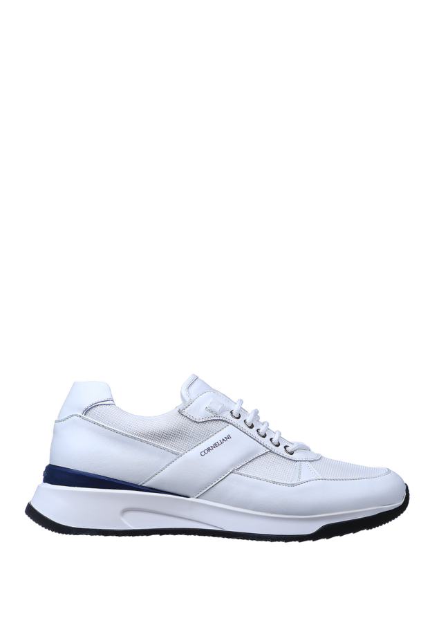 Corneliani man white leather sneakers for men buy with prices and photos 155608 - photo 1
