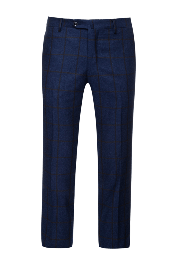 Cesare di Napoli man blue wool trousers for men buy with prices and photos 155624 - photo 1