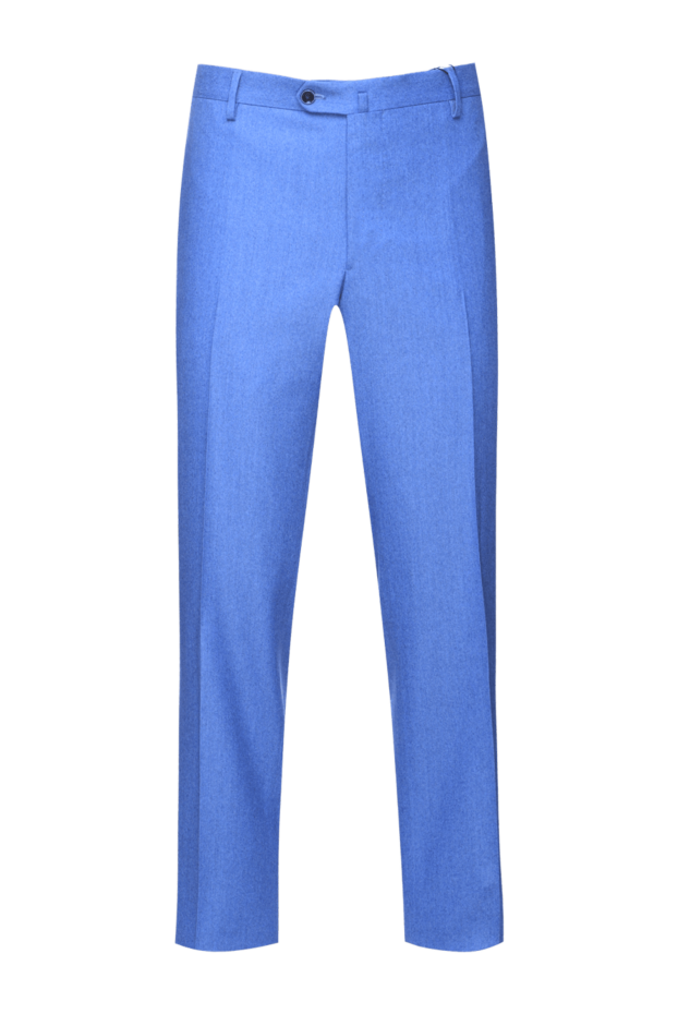 Cesare di Napoli man blue wool trousers for men buy with prices and photos 155630 - photo 1