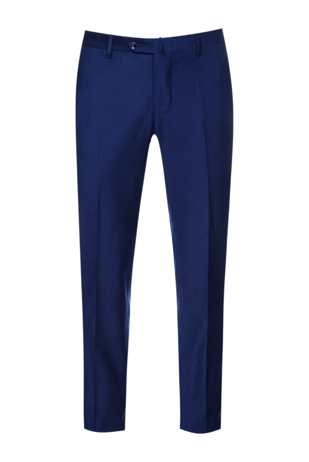 Cesare di Napoli man blue wool trousers for men buy with prices and photos 155632 - photo 1