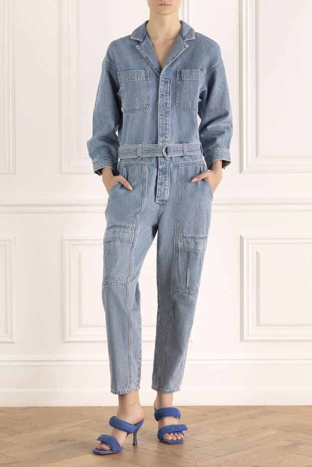 Citizens of Humanity woman women's blue cotton overalls buy with prices and photos 155651 - photo 2