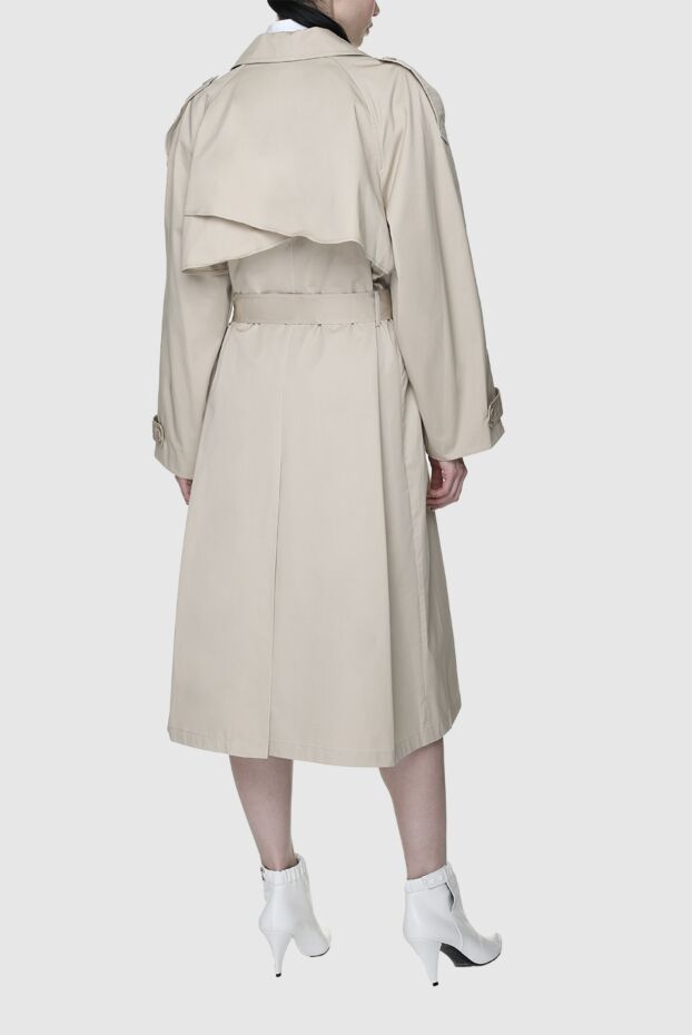 Fleur de Paris beige cotton raincoat for women 155675 - photo 3