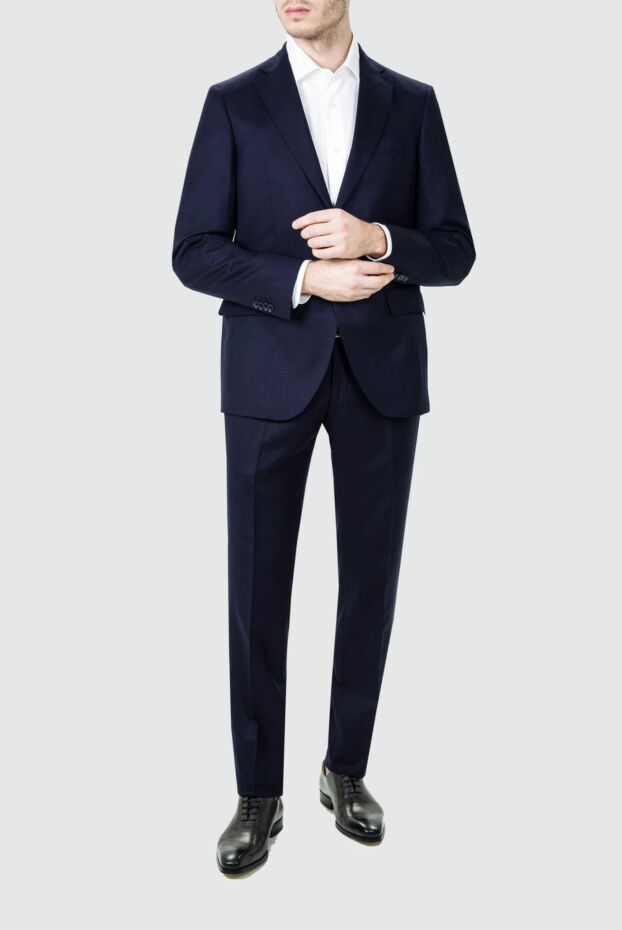 Sartoria Latorre man men's suit made of wool, blue buy with prices and photos 155857 - photo 2