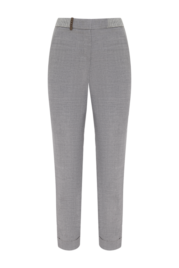 Peserico woman gray wool trousers for women buy with prices and photos 155919 - photo 1