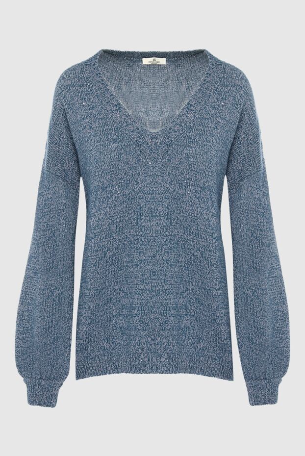 Panicale gray womens jumper with puff sleeves 156019 - photo 1