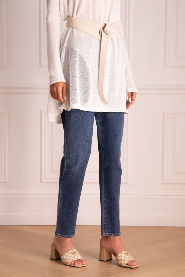 Citizens of Humanity women's high-waisted blue jeans with buttons 156046 - photo 3