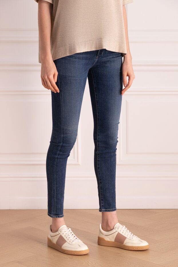 Citizens of Humanity women's high-waisted blue jeans, fitted 156052 - photo 3