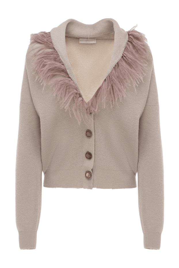 Rocco Ragni woman beige cardigan for women buy with prices and photos 156090 - photo 1