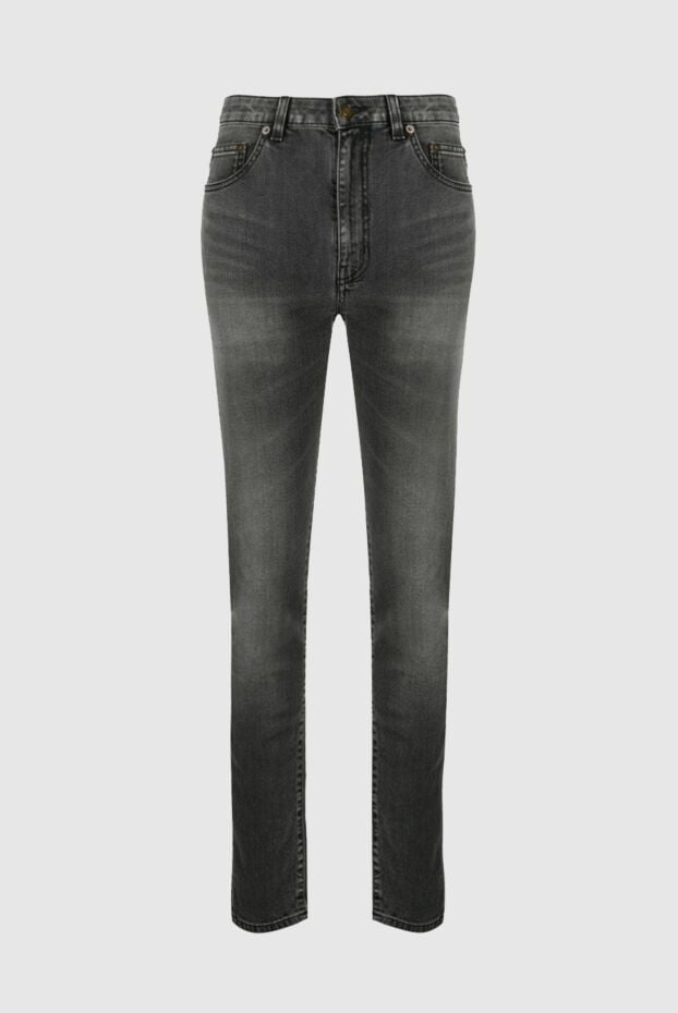 Saint Laurent grey skinny jeans with visual silhouette correction 156100 - photo 1