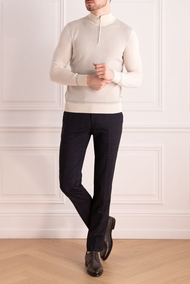 Stefano Ricci troyer in cashmere and silk with a diagonal pattern on the front panel 156147 - photo 2