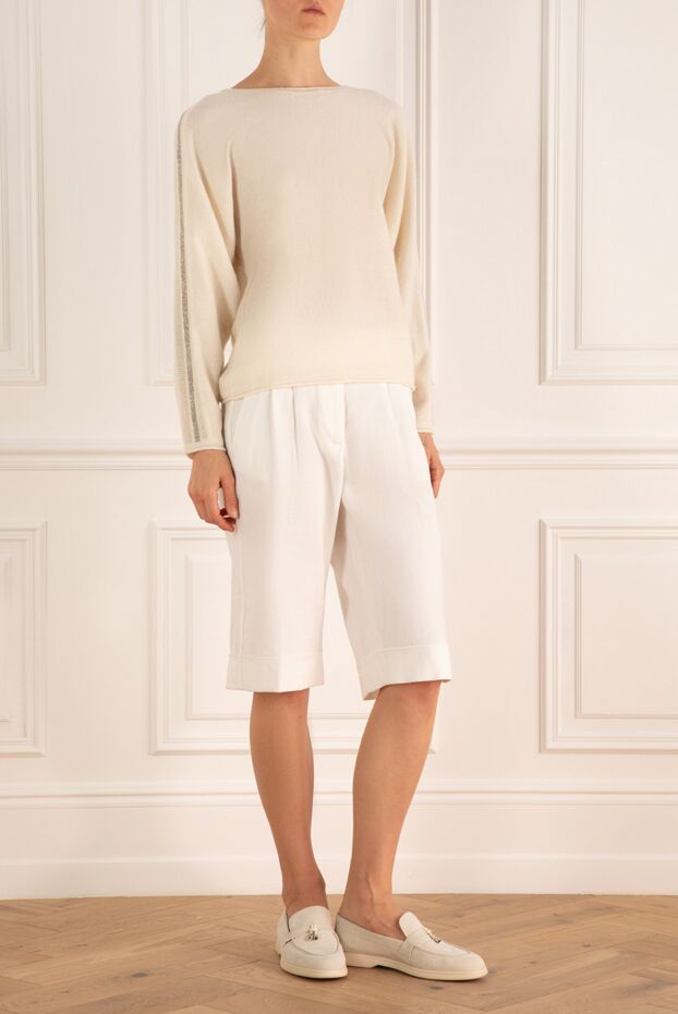 Cashmere & Silk Milano woman white cashmere jumper for women buy with prices and photos 156159 - photo 2