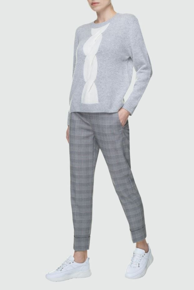 Cashmere & Silk Milano cashmere jumper gray for women 156168 - photo 2