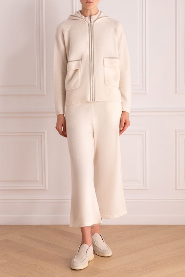 Cashmere & Silk Milano woman beige women's walking suit made of cashmere buy with prices and photos 156178 - photo 2