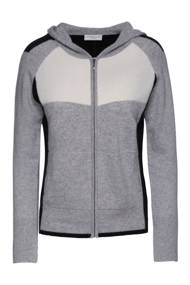 Cashmere & Silk Milano woman gray cashmere sweatshirt for men buy with prices and photos 156184 - photo 1