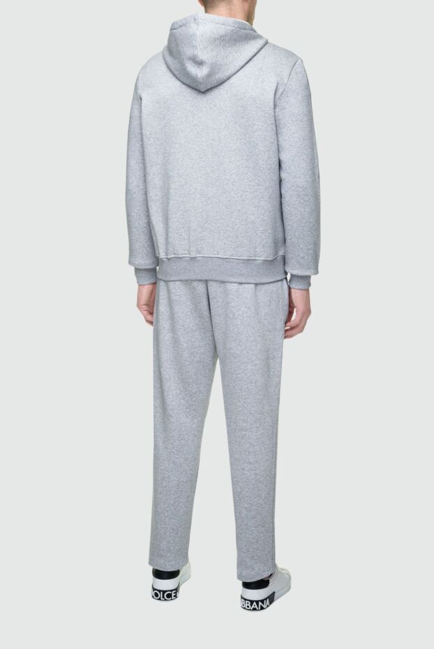 Ermenegildo Zegna mens grey tracksuit with hood and contrasting drawstring 156210 - photo 3