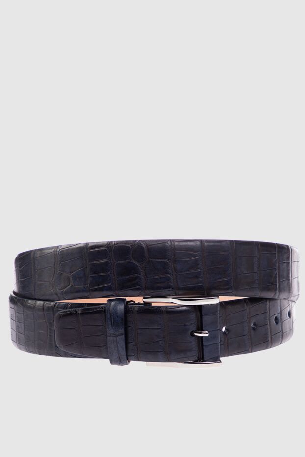 Cesare di Napoli man crocodile leather belt blue for men buy with prices and photos 156270 - photo 1