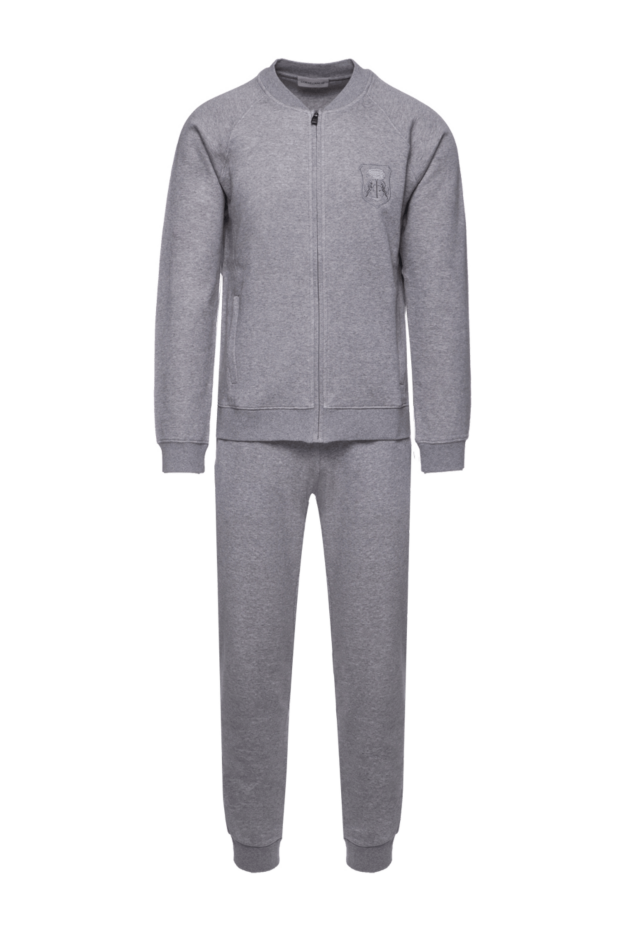 Corneliani man men's sports suit made of cotton and polyamide, gray buy with prices and photos 156292 - photo 1