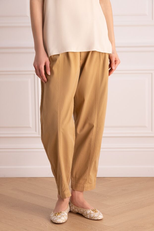 Citizens of Humanity women's beige high-rise trousers 156302 - photo 3