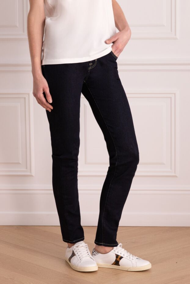 Jacob Cohen women's dark blue jeans with fitted cut 156319 - photo 3