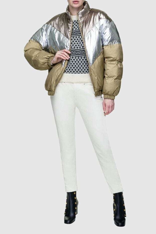 Isabel Marant women's down jacket with metallic inserts bronze and silver 156395 - photo 2