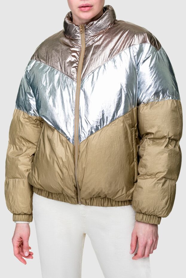 Isabel Marant women's down jacket with metallic inserts bronze and silver 156395 - photo 3