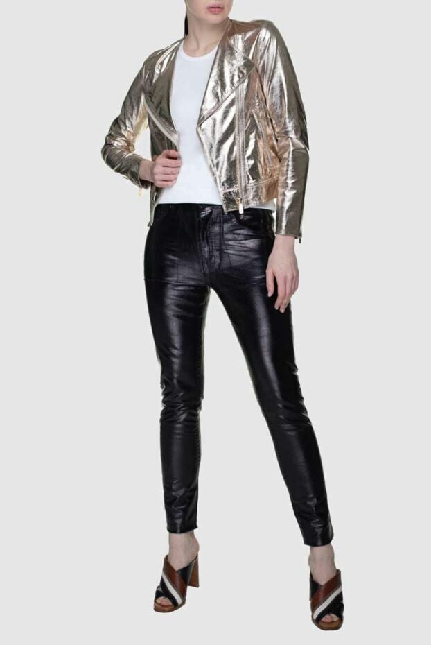 Saint Laurent майка белая универсальная из хлопка прямого кроя 156444 - фото 2