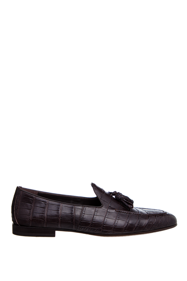 Cesare di Napoli man brown alligator loafers for men buy with prices and photos 156494 - photo 1