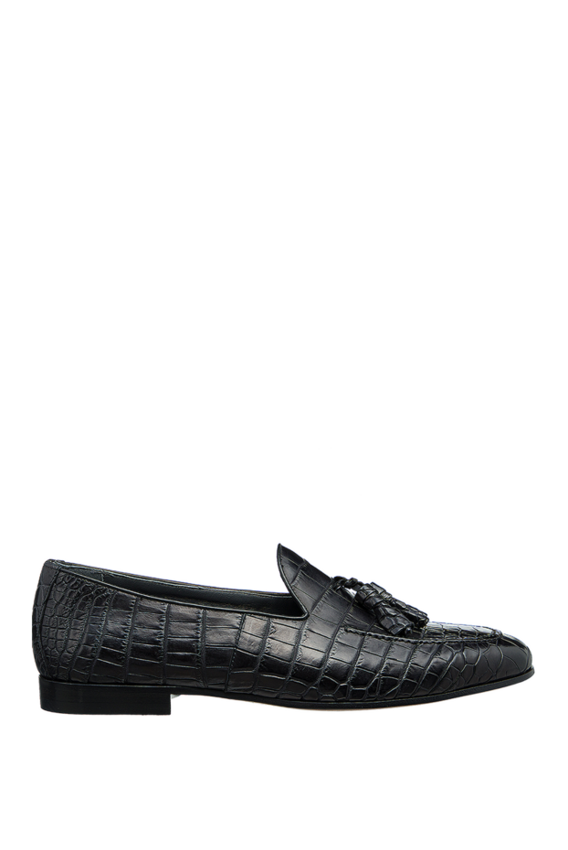 Cesare di Napoli man black crocodile leather loafers for men buy with prices and photos 156498 - photo 1