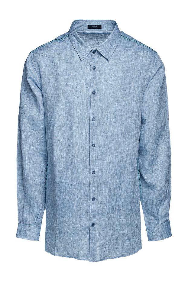 Torras men's linen shirt with collar and long sleeves 156500 - photo 1