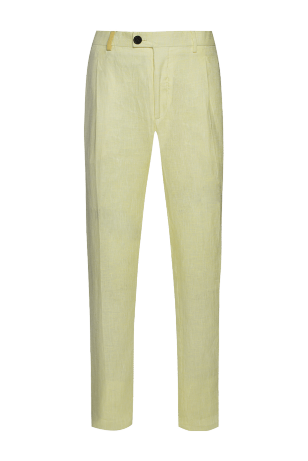 Torras мужские брюки из льна желтые мужские купить с ценами и фото 156508 - фото 1