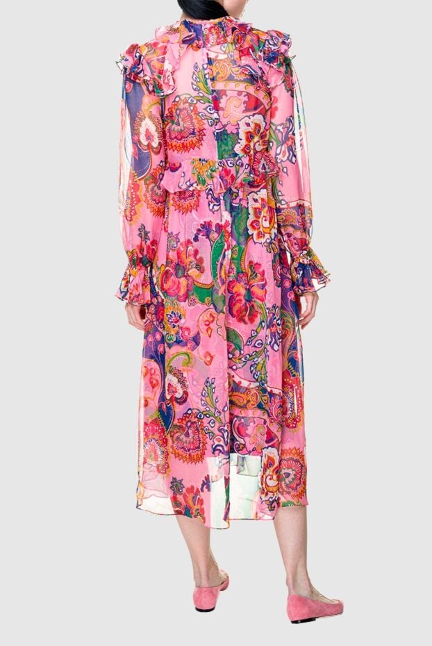 Zimmermann silk pink dress with a bright floral pattern women's 156601 - photo 3
