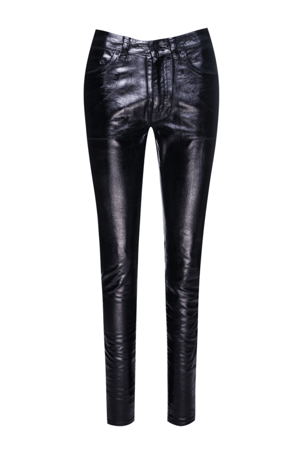 Saint Laurent woman black cotton trousers for women buy with prices and photos 156736 - photo 1