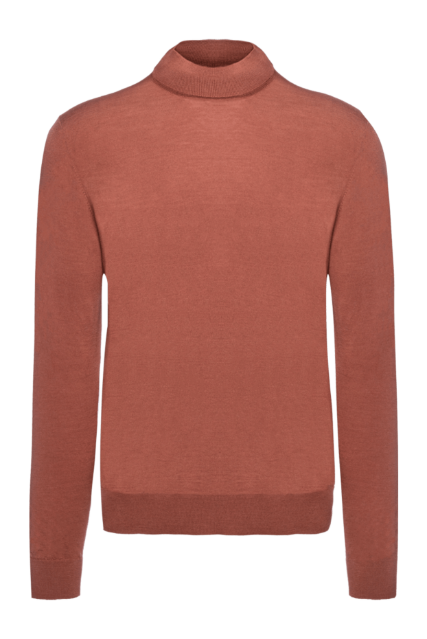 Cesare di Napoli man brown wool turtleneck jumper for men buy with prices and photos 156816 - photo 1