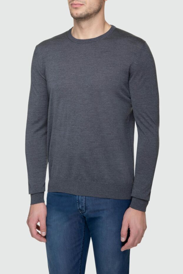 Cesare di Napoli man wool jumper gray for men buy with prices and photos 156829 - photo 2