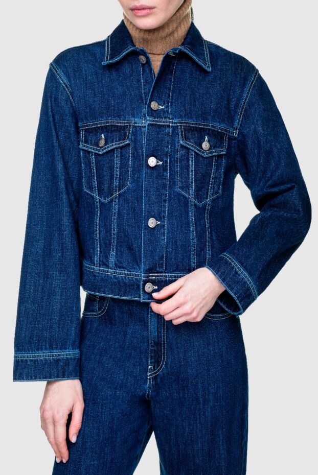 P.A.R.O.S.H. women's denim jacket made of thick denim in dark blue color 156839 - photo 3
