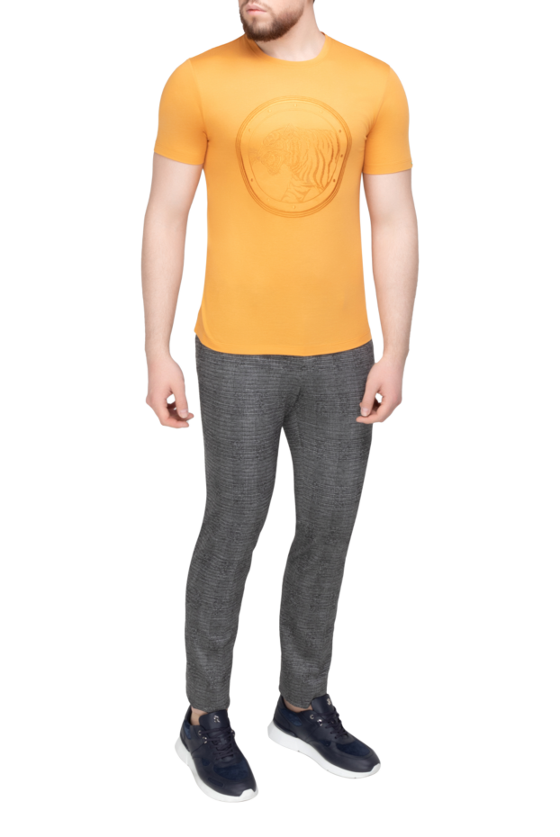 Stefano Ricci cotton and modal orange t-shirt for men 156952 - photo 2
