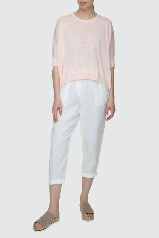 Peserico lightweight women's blouse in a soft pink shade made of fine linen and cotton (markdown) 195618 - photo 2