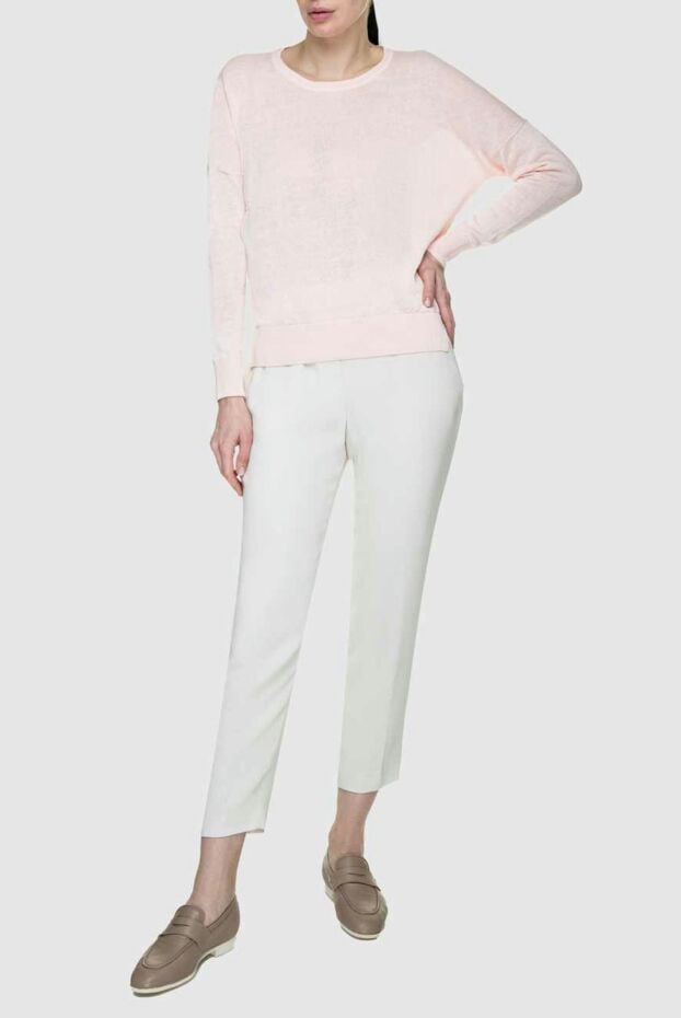 Peserico pink linen and cotton jumper for women (markdown) 195617 - photo 2