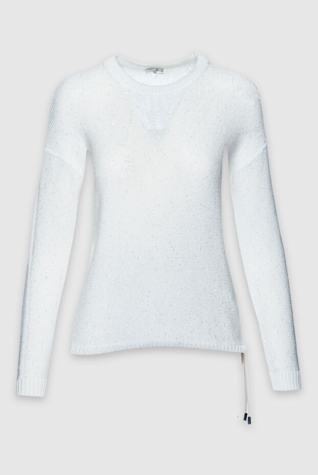 Peserico woman white cotton jumper for women buy with prices and photos 156988 - photo 1