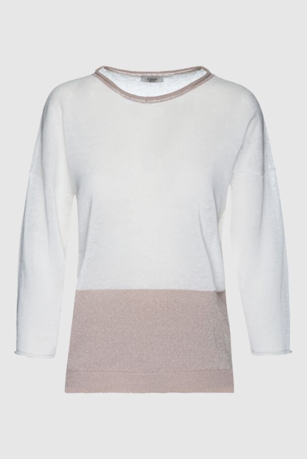 Peserico woman white linen and cotton jumper for women buy with prices and photos 156990 - photo 1