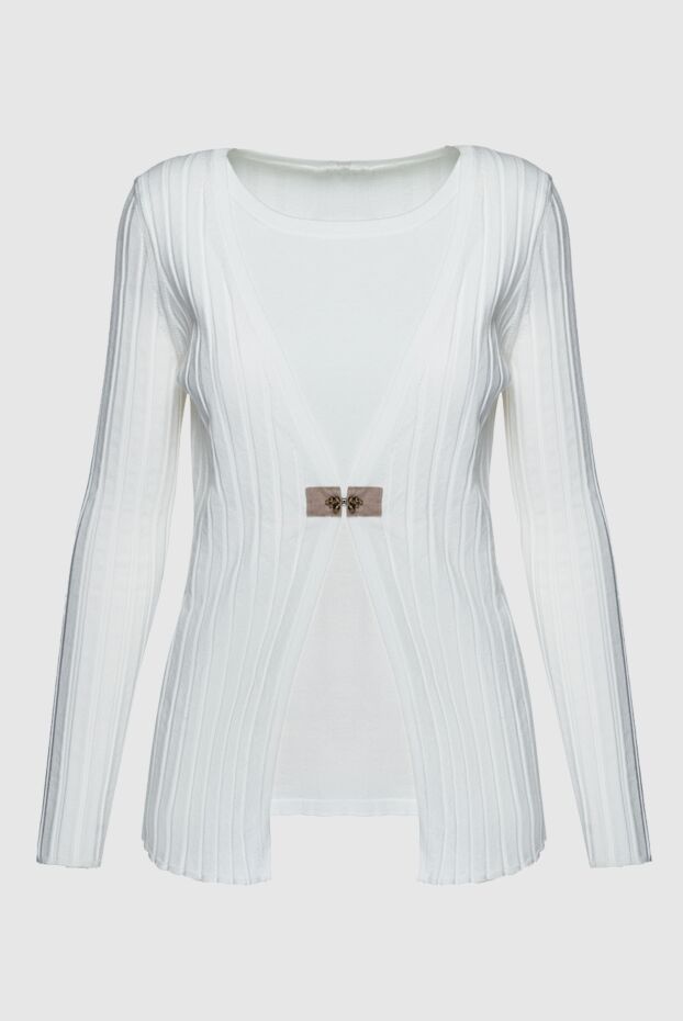 Peserico woman white viscose and polyester jumper for women buy with prices and photos 157010 - photo 1