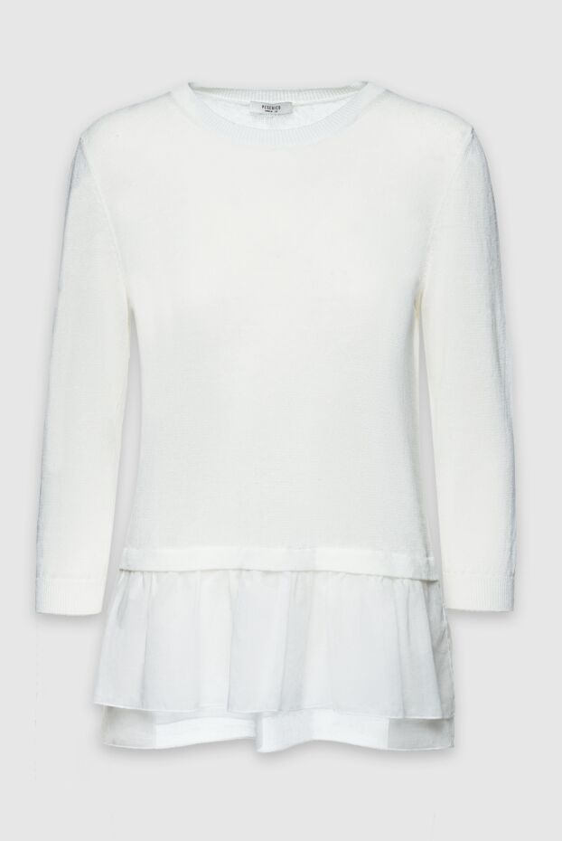 Peserico woman white linen and cotton jumper for women buy with prices and photos 157013 - photo 1