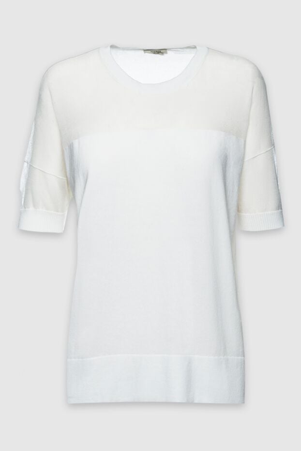 Peserico женские блуза из хлопка белая женская купить с ценами и фото 157015 - фото 1