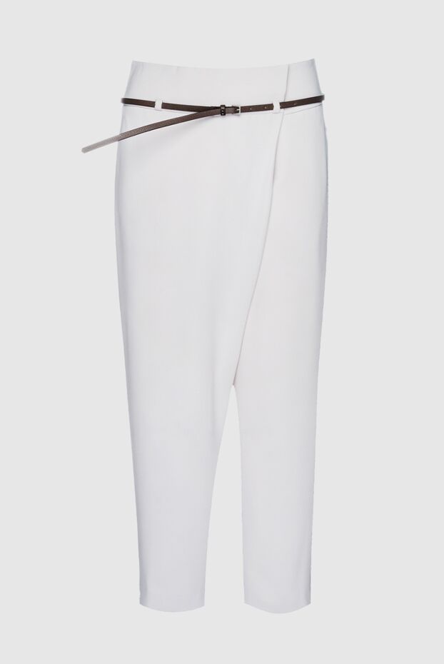 Peserico женские брюки из полиэстера белые женские купить с ценами и фото 157047 - фото 1