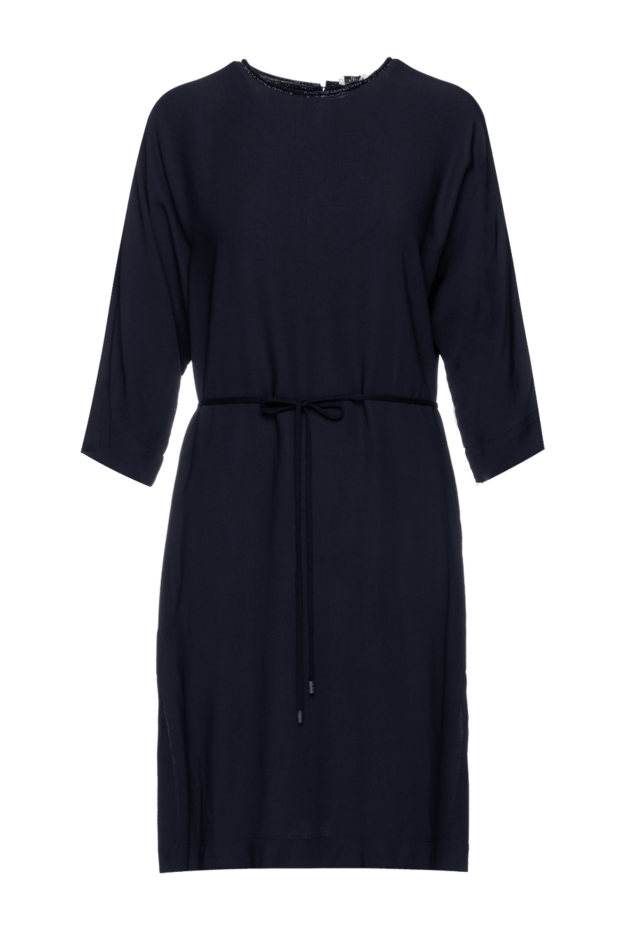 Peserico женские платье из ацетата и вискозы синее женское купить с ценами и фото 157063 - фото 1