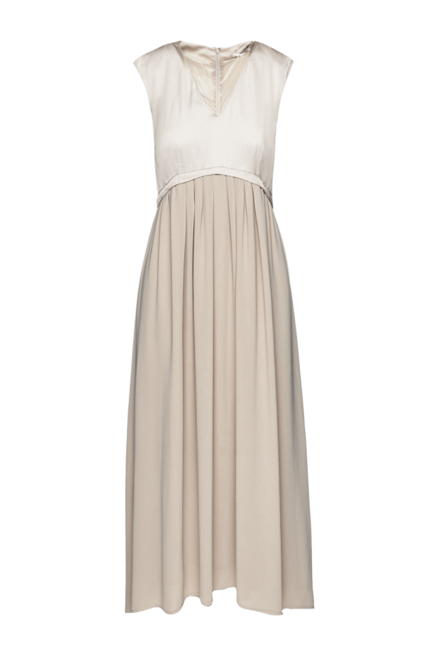 Peserico woman beige viscose and polyester dress for women buy with prices and photos 157065 - photo 1