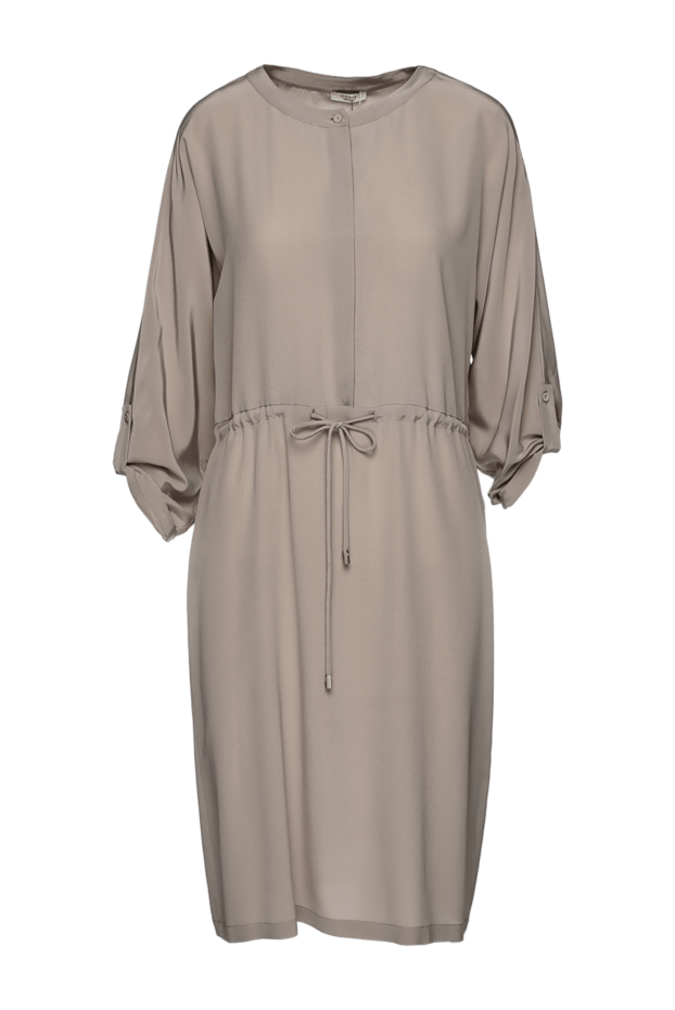 Peserico женские платье из шелка бежевое женское купить с ценами и фото 157076 - фото 1