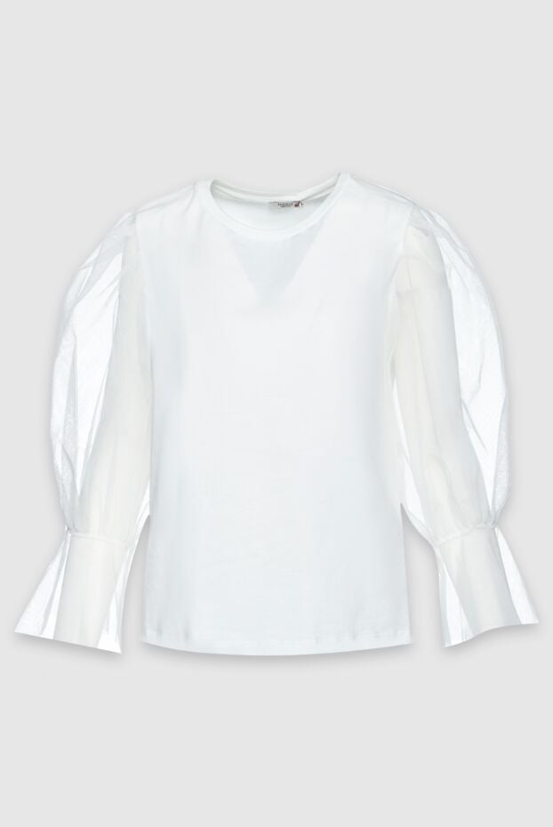 Peserico женские блуза из хлопка белая женская купить с ценами и фото 157091 - фото 1