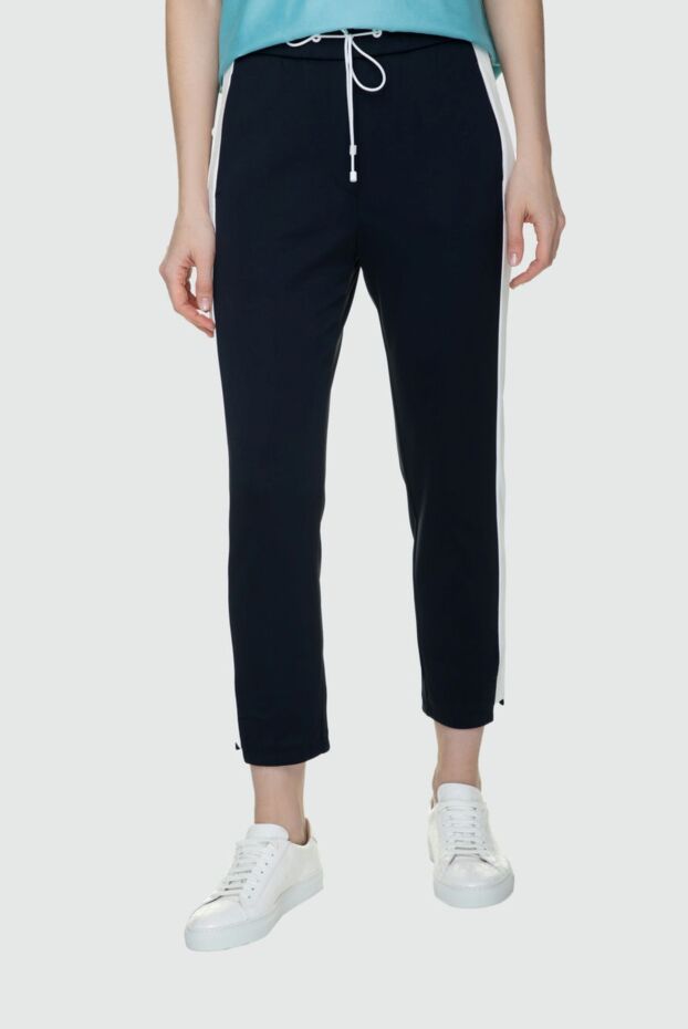 Peserico blue polyamide pants for women 157096 - photo 3